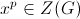 x^p\in Z(G)