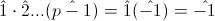 \hat{1}\cdot  \hat{2}...(\hat{p-1})=\hat{1}(\hat{-1})=\hat{-1}