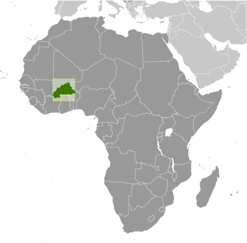 Burkina Faso, poziţie geografică