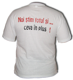 Tricou Scientie spate