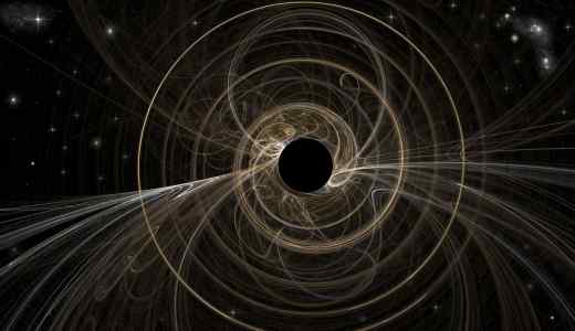 Gaura neagra emitand radiatie Hawking