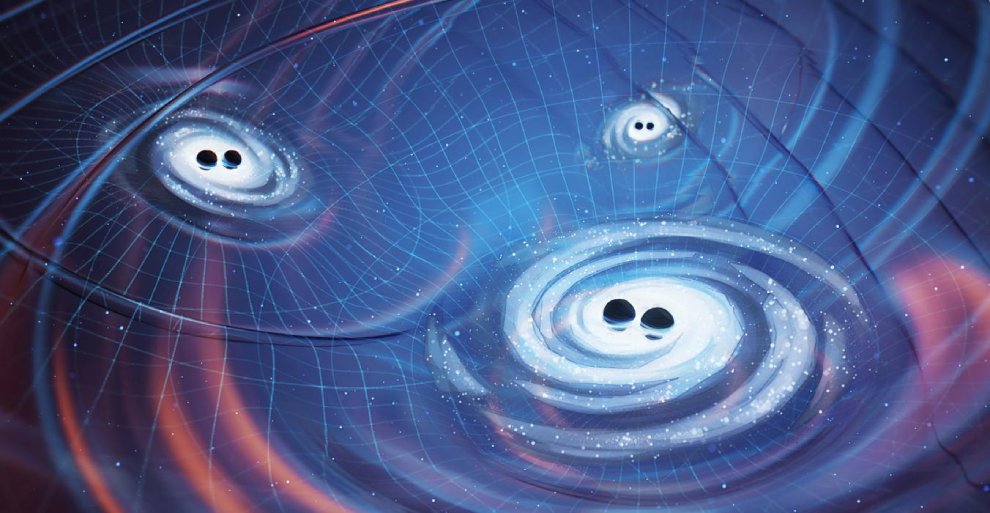 Găuri negre generând unde gravitaționale