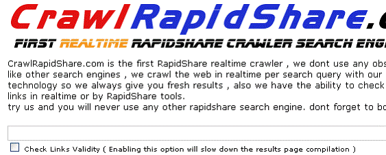 CrawlRapidShare