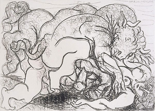 Picasso Minotaur atacand o amazoana