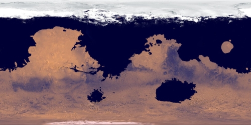 Oceanele planetei Marte - propunere. Conceptie artist