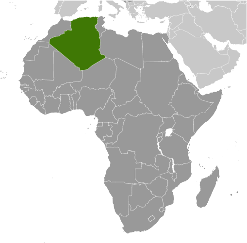 Algeria localizare pozitie geografica