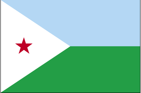 Djibouti drapel steag