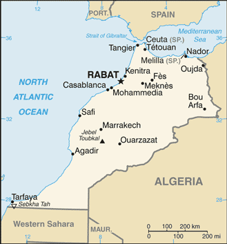 Hartă Maroc