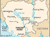 Cambodgia hartă