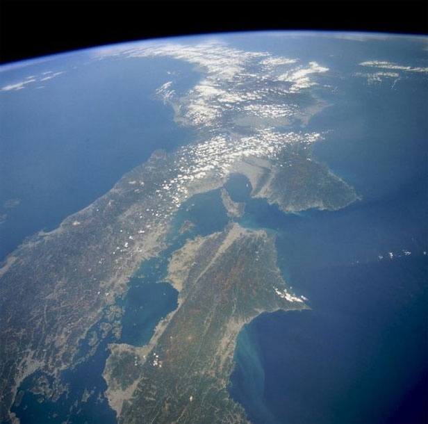 Japonia, imagine orbită