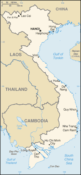 Vietnam harta