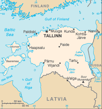 Estonia harta