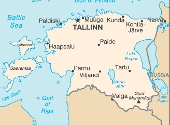 Estonia. Harta