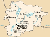Andorra. Harta
