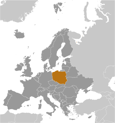 Polonia. Localizare pozitie geografica