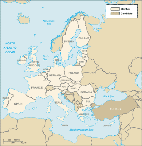 Uniunea Europeana harta