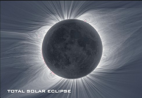 Corona solara vazuta la eclipsa totala