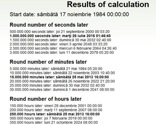 Calcule date Calcule date