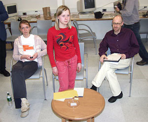 Nataşa Demkina la filmări Nataşa Demkina la filmări