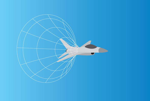 Lumina Cherenkov - comparatie cu boom-ul sonic