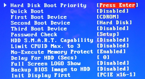 Boot order Boot order