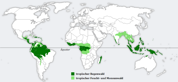 Harta padurilor tropicale